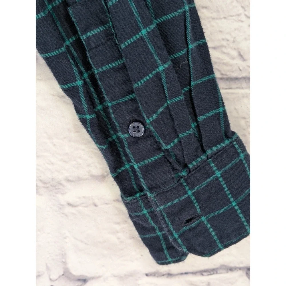 SCOTTISH TARTAN Banana SM Republic‎ Classic Fit Women Plaid Long Button Flannel